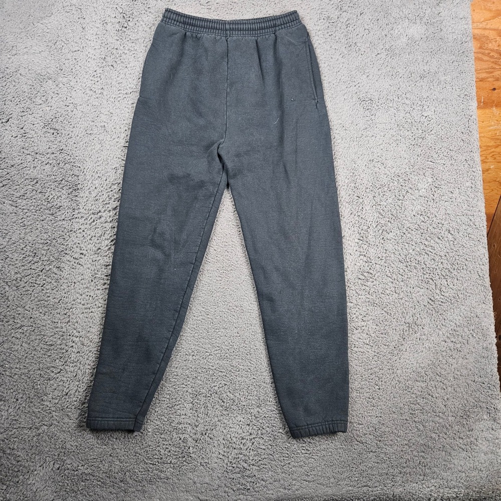 Vintage Pro‎ Player Mens Medium Blank Sweatpants Joggers Dark Gray Elastic Waist